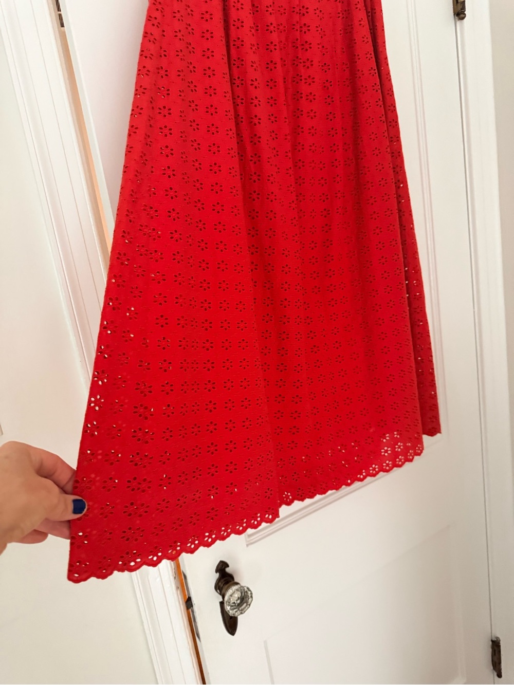 Sezane Siloe Red Midi Skirt - size 6 - EUC - Picture 6 of 16